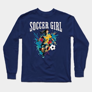 Soccer Girl Long Sleeve T-Shirt